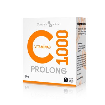 FORMULA VITALE VITAMIN C PROLONG, 60 tablečių