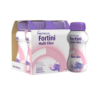 Fortini Multi Fibre braškių skonio (Nutricia), 4 x 200 ml