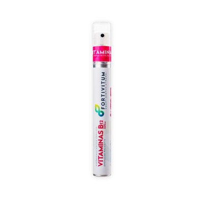 FORTIVITUM purškiamas maisto papildas VITAMINAS B12 + FOLIO RŪGŠTIS, 13.5 ml