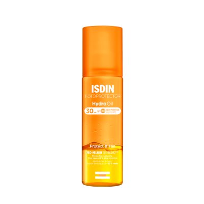 Fotoprotector ISDIN Hydro Oil apsauginis dvifazis aliejus kūnui SPF 30, 200 ml