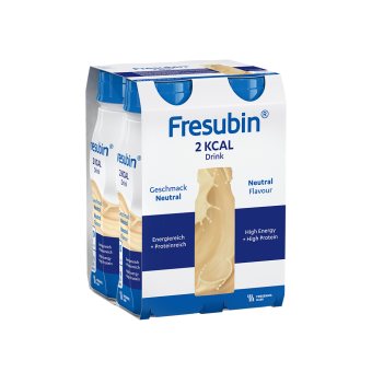 FRESUBIN 2 KCAL DRINK, gėrimas, neutralaus skonio, nuo . po 200 ml, 4 buteliukai, 3 m