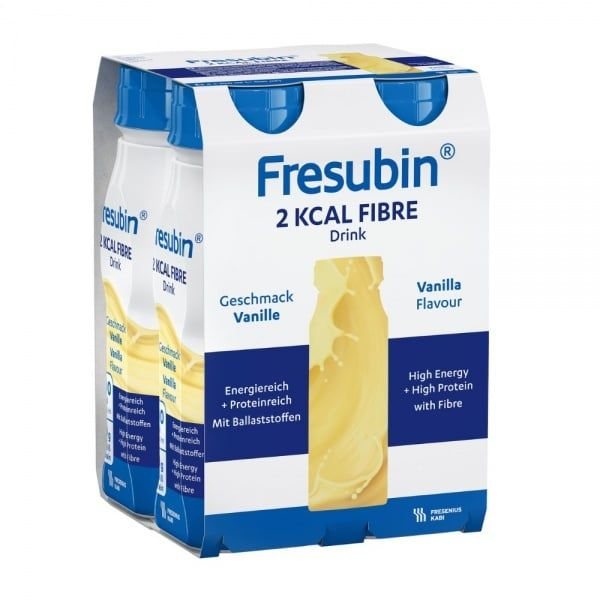 FRESUBIN gėrimas 2KCAL FIBRE DRINK, vanilės skonio, x 200 ml, 4 vnt