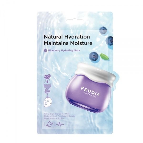 FRUDIA veido kaukė BLUEBERRY HYDRATING MASK, 1 vnt., 20 ml