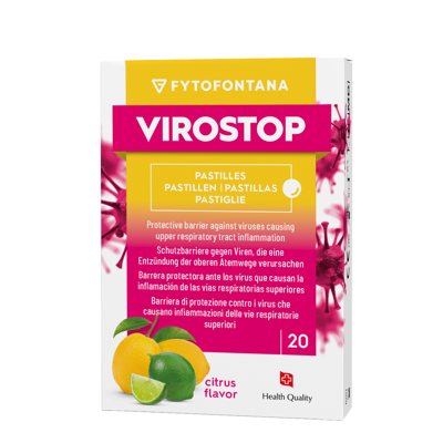 FYTOFONTANA VIROSTOP, citrinų skonio, 20 pastilių