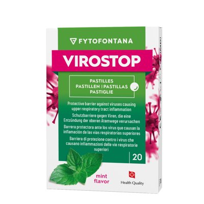 FYTOFONTANA VIROSTOP, mėtų skonio, 20 pastilių