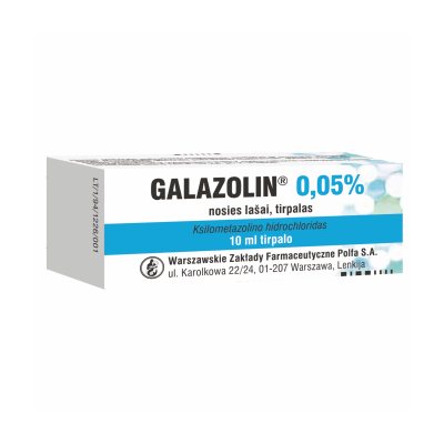 Galazolin 0,5 mg/ml nosies lašai, 10 ml