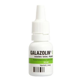GALAZOLIN, nosies lašai, tirpalas, N1, 10 ml