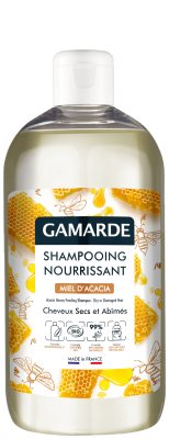 GAMARDE SHAMPOOING NOURRISSANT maitinantis šampūnas sausiems ir pažeistiems plaukams, 500 ml