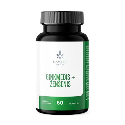 GAMTOS NAMAI GINKMEDIS+ŽENŠENIS, 60 kapsulių