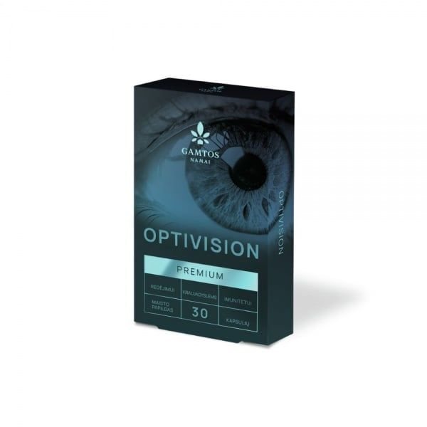 GAMTOS NAMAI maisto papildas OPTIVISION PREMIUM, 30 kaps.