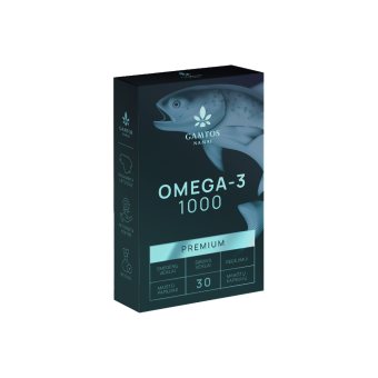 GAMTOS NAMAI omega-3 1000 PREMIUM, nuo ., 30 kapsulių, 3 m