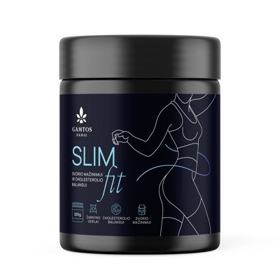 GAMTOS NAMAI SLIM FIT, braškių skonio skaidulinis mišinys, 225 g