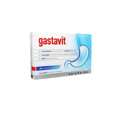 GASTAVIT kramtomosios tabletės, N24
