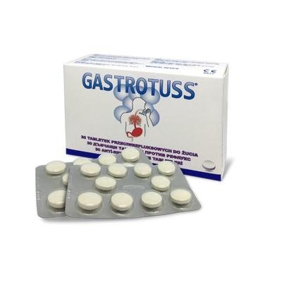 GASTROTUSS kramtomosios tabletės nuo refliukso N30