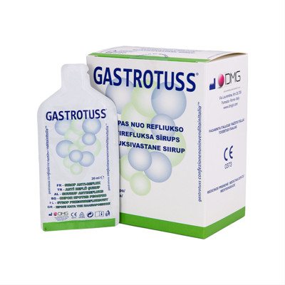 GASTROTUSS, sirupas nuo refliukso, 20 vnt., 20 ml