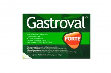 GASTROVAL Forte kapsulės N12