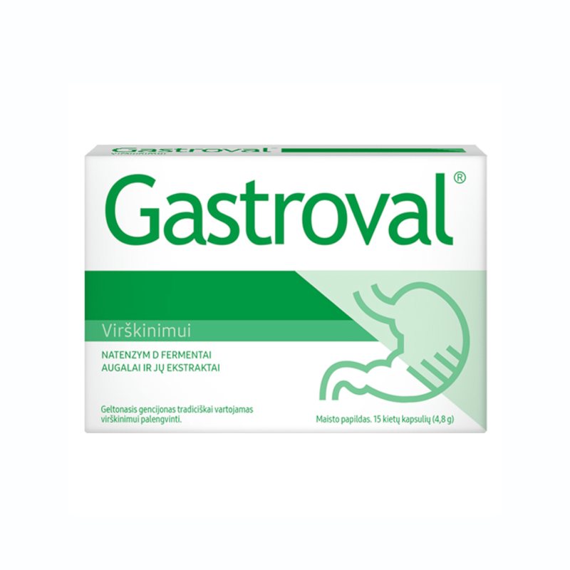 GASTROVAL KIETOSIOS KAPSULĖS, N15