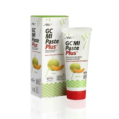 GC dantų kremas su fluoru MI PASTE PLUS, melionų skonio, 35 ml