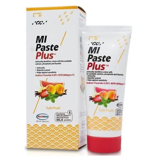 GC dantų kremas su fluoru MI PASTE PLUS, tutti frutti skonio, 35 ml
