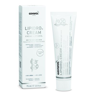 GEHWOL MED, LIPIDRO CREAM, sausos ir labai sausos odos kremas, 75 ml