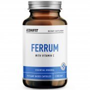Geležies bisglicinatas su vitaminu C ICONFIT FERRUM, 90 kaps.