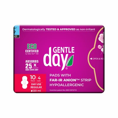 GENTLE DAY FAR-IR ANION, dieniniai higieniniai paketai, 10 vnt