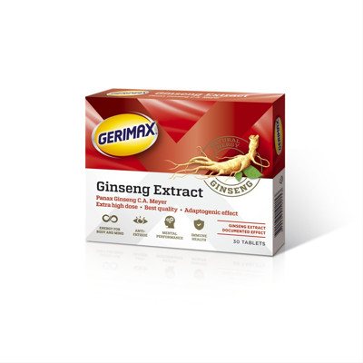 GERIMAX GINSENG, 200 mg, 30 tablečių