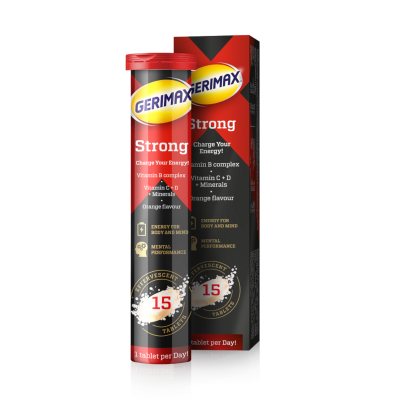 GERIMAX Strong šnypščiosios tabletės N15