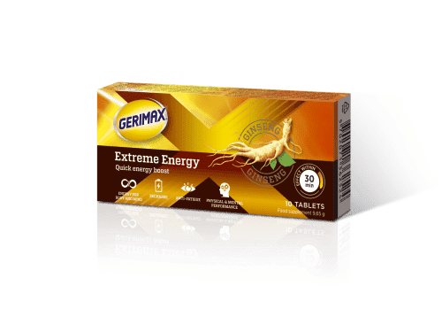 GERIMAX tabletės EXTREME ENERGY N10