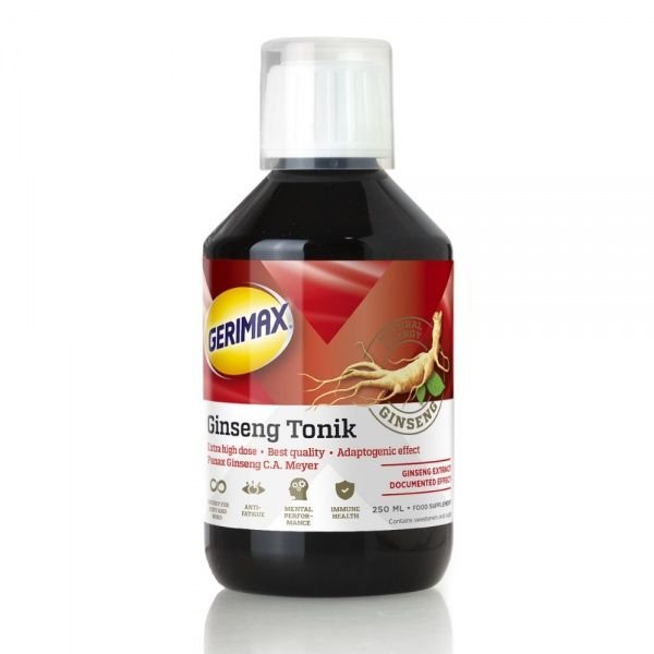 GERIMAX tonizuojantis gėrimas GINSENG TONIC, 250 ml