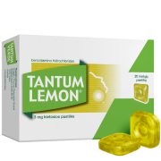 Gerklės skausmą malšinančios kietosios pastilės TANTUM LEMON 3 mg, 20 vnt