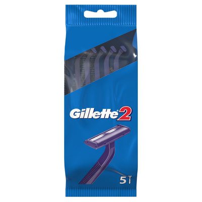 GILLETTE 2, vienkartiniai skustuvai, 5 vnt