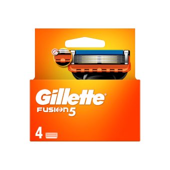 GILLETTE skustuvo galvutės FUSION 5, 4 vnt