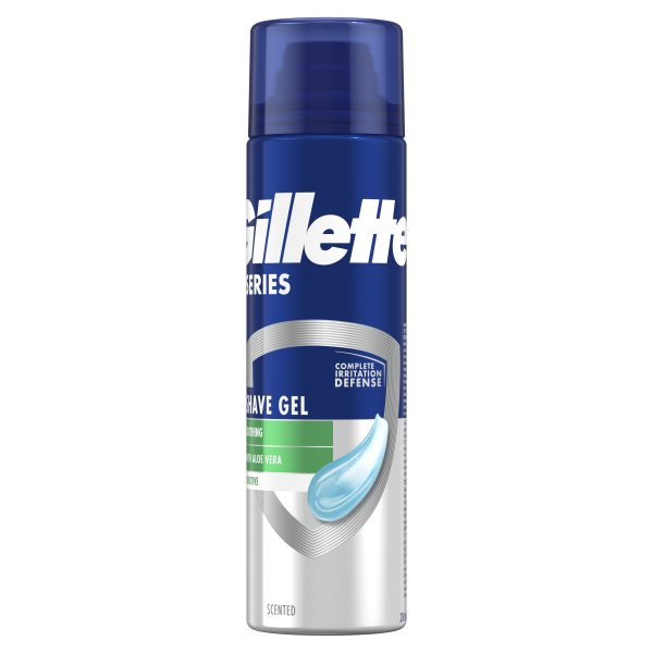 GILLETTE skutimosi gelis SERIES SENSITIVE, 200 ml