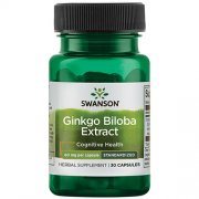 Ginkgo biloba (dviskiautis ginkmedis) SWANSON, 30 kapsulių