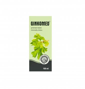 GINKOMED tinktūra(1:5) /ml geriamasis tirpalas 100 ml N1, 1 ml