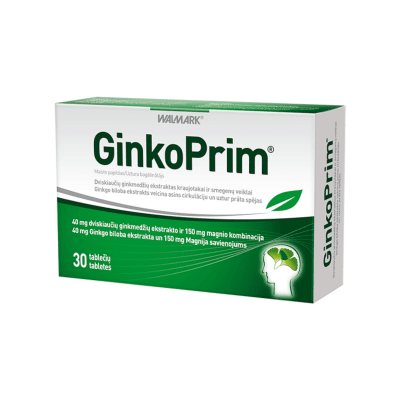GinkoPrim 40 mg tabletės N30