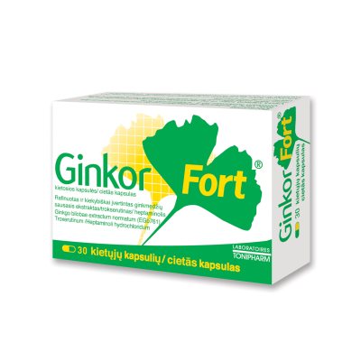 Ginkor Fort kietosios kapsulės N30