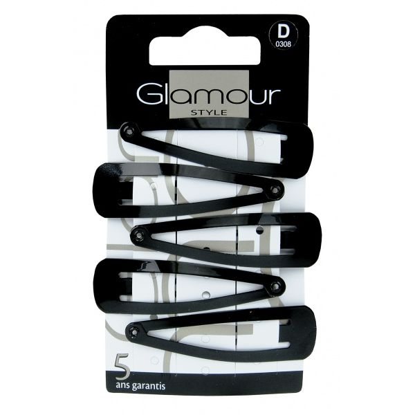 GLAMOUR dideli plaukų segtukai, 5 vnt