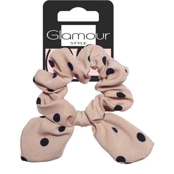 GLAMOUR plaukų gumytė su burbuliukais, rožinės spalvos, 1 vnt