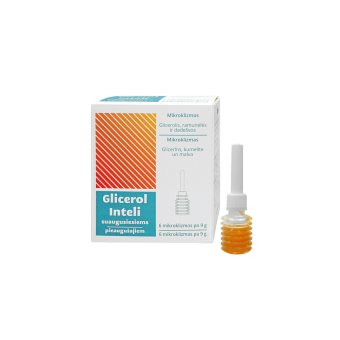 GLICEROL INTELI mikroklizmos, 6 vnt., 9 g
