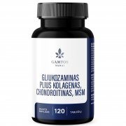 Gliukozaminas + kolagenas, chondroitinas, MSM, GAMTOS NAMAI, 120 tablečių