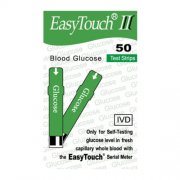 Gliukozės kiekio kraujyje tyrimo juostelės EASYTOUCH II, 50 vnt