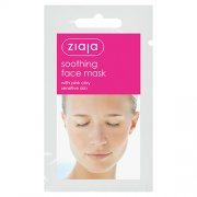 Glotninanti veido kaukė su rožiniu moliu ZIAJA, 7 ml