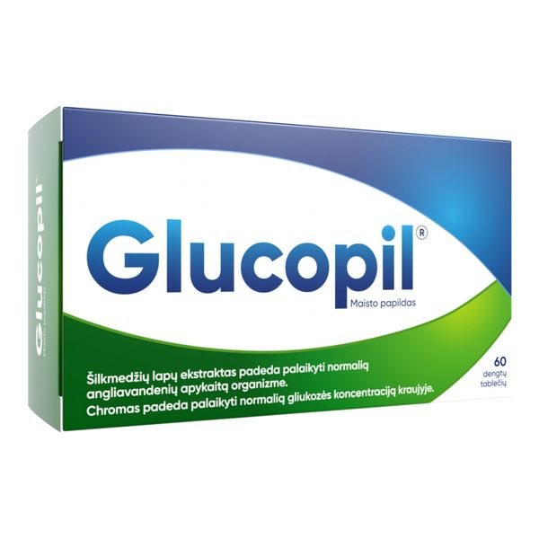 GLUCOPIL maisto papildas, 60 tab.
