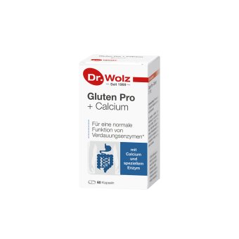 Gluten Pro + Calcium Dr. Wolz, 60 kapsulių