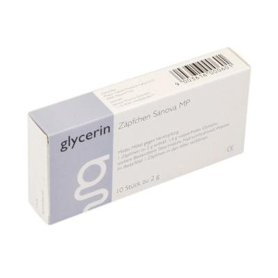 Glycerin žvakutės, N10, 2 g