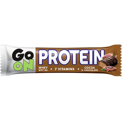 GO ON PROTEIN, Cocoa, proteino batonėlis, 50 g