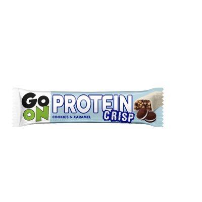GO ON PROTEIN CRISP Cookies&Caramel, Proteino batonėlis, 50 g