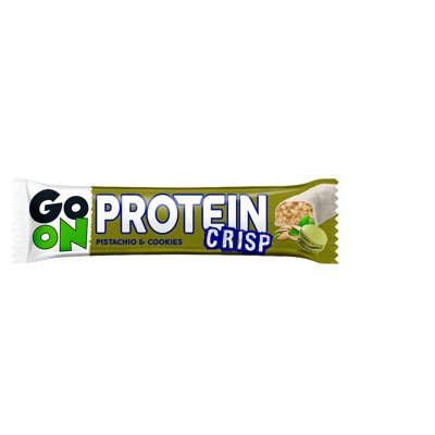 GO ON PROTEIN CRISP Pistachio&Cookies, Proteino batonėlis, 45 g
